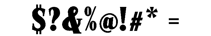 SprayBlock Condensed Bold Font OTHER CHARS