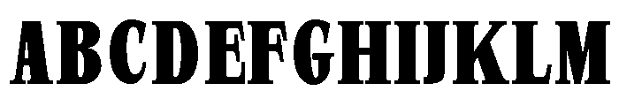 SprayBlock Condensed Bold Font UPPERCASE