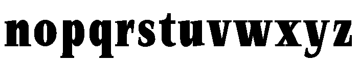 SprayBlock Condensed Bold Font LOWERCASE