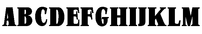 SprayBlock Condensed Extra Bold Font UPPERCASE