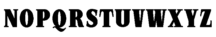SprayBlock Condensed Extra Bold Font UPPERCASE