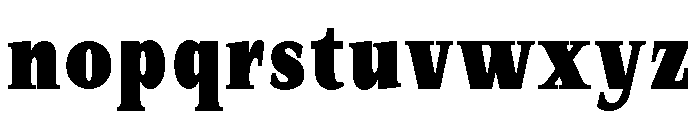 SprayBlock Condensed Extra Bold Font LOWERCASE