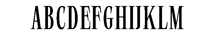SprayBlock Condensed Light Font UPPERCASE