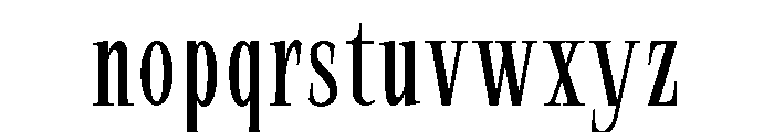 SprayBlock Condensed Light Font LOWERCASE
