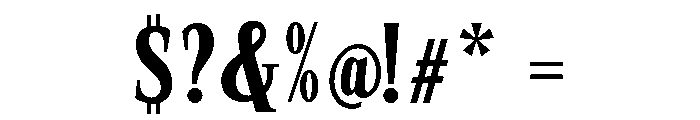 SprayBlock Condensed Medium Font OTHER CHARS