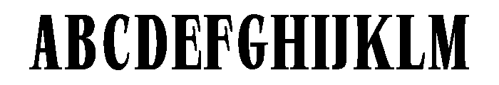 SprayBlock Condensed Medium Font UPPERCASE