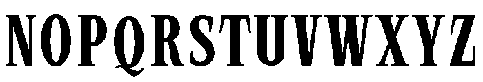 SprayBlock Condensed Medium Font UPPERCASE