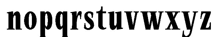 SprayBlock Condensed Medium Font LOWERCASE