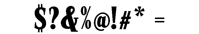 SprayBlock Condensed Semi Bold Font OTHER CHARS