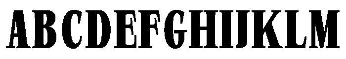 SprayBlock Condensed Semi Bold Font UPPERCASE