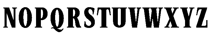 SprayBlock Condensed Semi Bold Font UPPERCASE