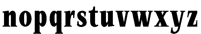 SprayBlock Condensed Semi Bold Font LOWERCASE