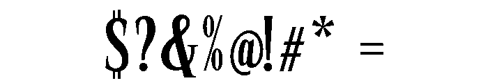 SprayBlock Condensed Font OTHER CHARS