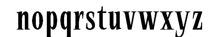 SprayBlock Condensed Font LOWERCASE