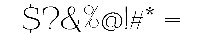 SprayBlock Expanded Extra Light Font OTHER CHARS