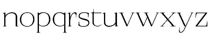 SprayBlock Expanded Extra Light Font LOWERCASE