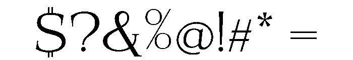 SprayBlock Expanded Light Font OTHER CHARS