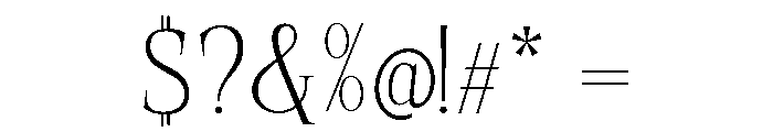 SprayBlock Extra Light Font OTHER CHARS