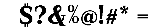 SprayBlock Semi Bold Font OTHER CHARS