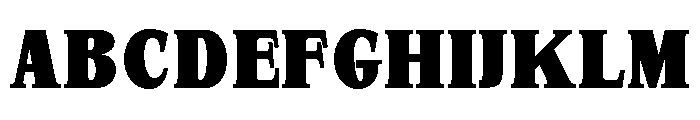 SprayBlock Semi Condensed Black Font UPPERCASE