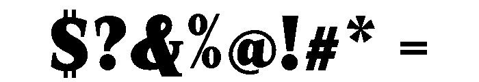 SprayBlock SemiCond ExtBd Font OTHER CHARS