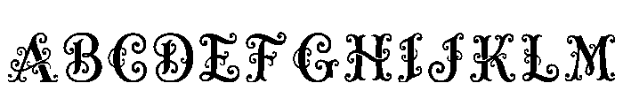 Spree Regular Font UPPERCASE