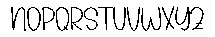 Spring Alphabet Font UPPERCASE