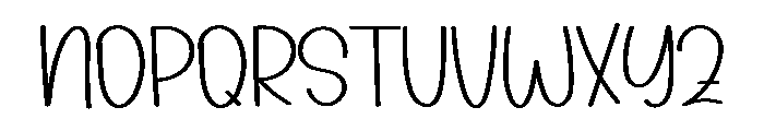 Spring Alphabet Font LOWERCASE