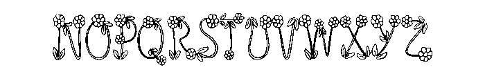 Spring Blossom By Squee Regular Font UPPERCASE