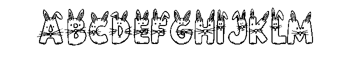 Spring Bunny Easter By  Regular FONT
