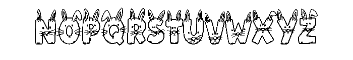 Spring Bunny Easter By  Regular Font LOWERCASE