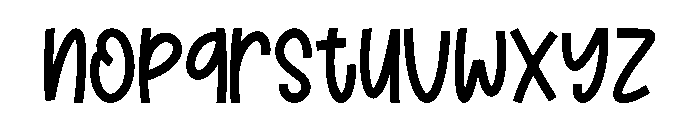 Spring Candy Regular Font LOWERCASE