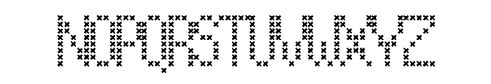 Spring Cross Stitch Font LOWERCASE