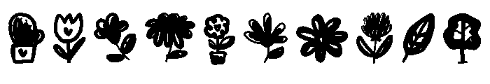 Spring Doodle Colorful Font OTHER CHARS