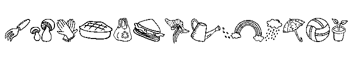 Spring Drawing Font UPPERCASE