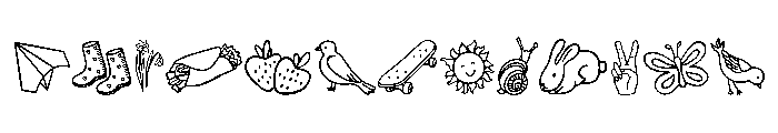 Spring Drawing Font UPPERCASE