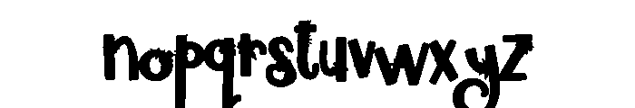 Spring Fling CF Font LOWERCASE