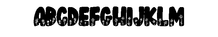 Spring Flowers By Squee Regular Font UPPERCASE