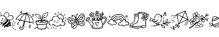 Spring Garden Doodle FONT