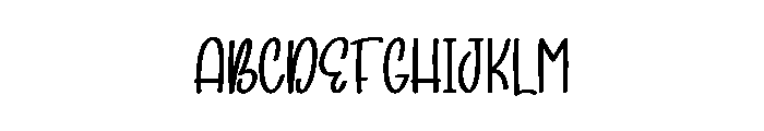 Spring Highland Font UPPERCASE