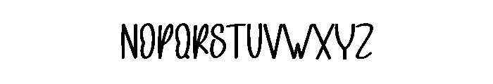 Spring Highland Font LOWERCASE