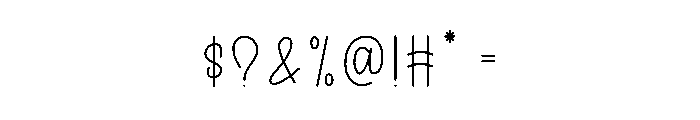 Spring Hoodie Font OTHER CHARS