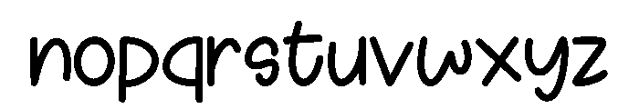 Spring Lights Regular Font LOWERCASE