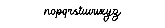 Spring Lovely Font LOWERCASE