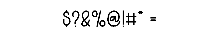 Spring Minimalist Font OTHER CHARS
