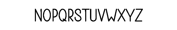 Spring Minimalist Font LOWERCASE