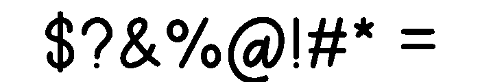 Spring Planner Font OTHER CHARS