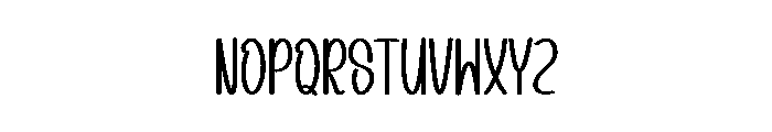 Spring Unicorn Font LOWERCASE
