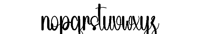 Spring Winter Font LOWERCASE