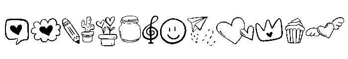 Spring of love Font UPPERCASE
